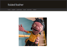 Tablet Screenshot of foldedfeather.com